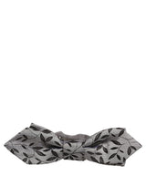 Nœud papillon Dolce & Gabbana en soie grise abstraite, ajustable