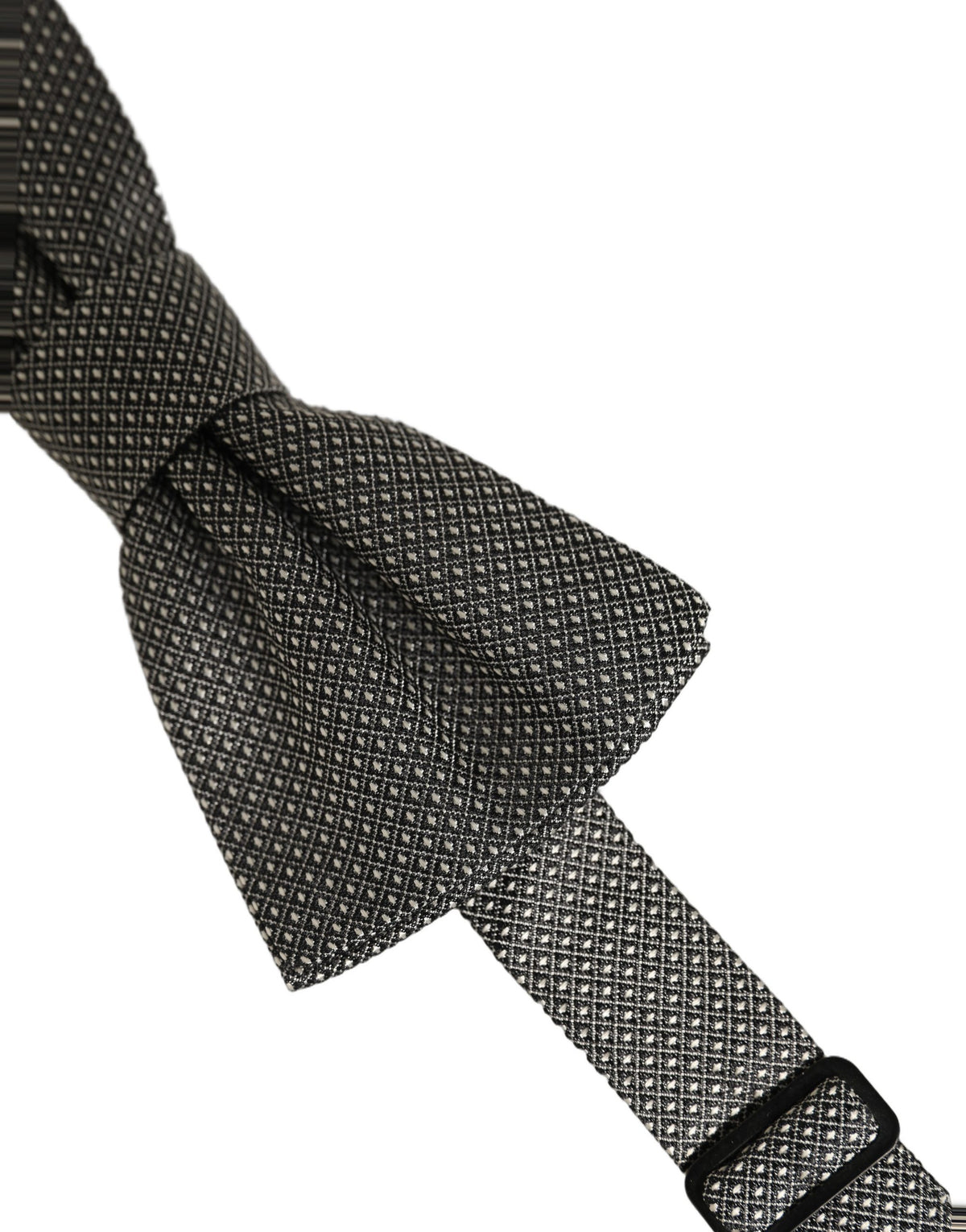 Nœud papillon à motifs, réglable, en soie grise Dolce & Gabbana pour homme