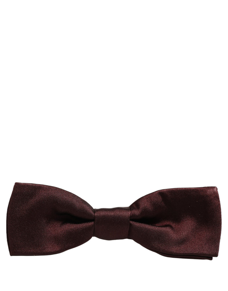 Dolce & Gabbana Homme Papillon Ajustable Marron 100% Soie