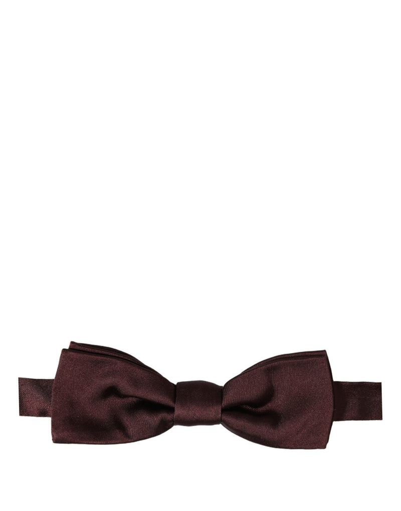 Dolce & Gabbana Homme Papillon Ajustable Marron 100% Soie