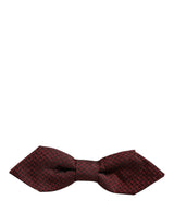 Nœud Papillon Réglable Dolce & Gabbana Homme en Soie Rouge Fantaisie