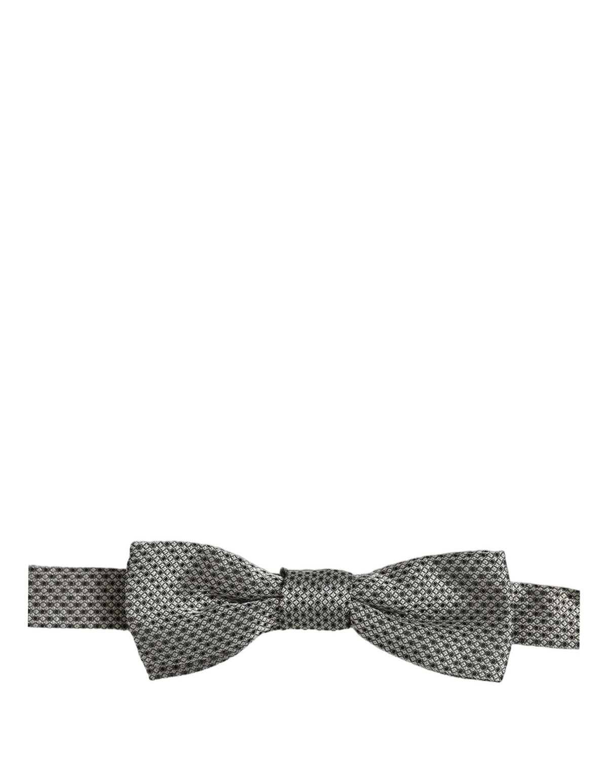 Nœud papillon à motifs, réglable, en soie grise Dolce & Gabbana pour homme