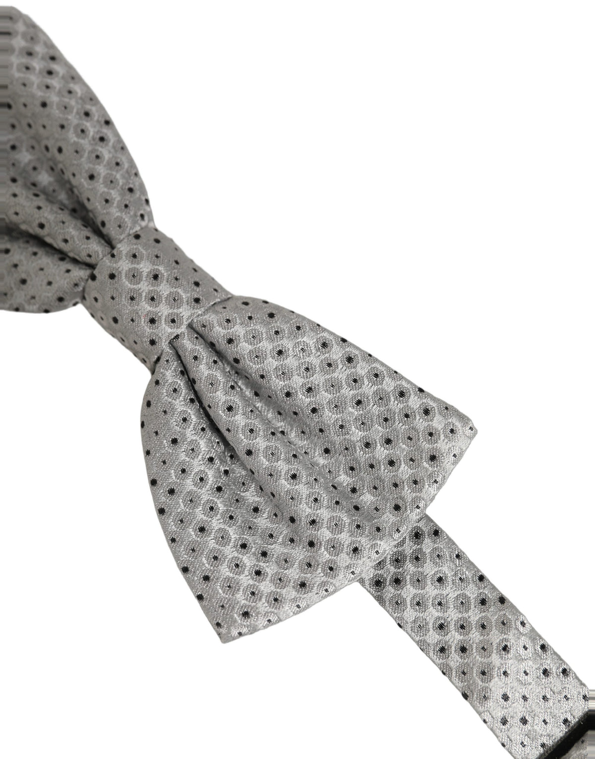 Nœud papillon Dolce & Gabbana pour homme, noir et gris à pois, réglable