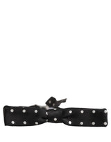 Nœud papillon ajustable Dolce &amp; Gabbana à pois noirs et blancs