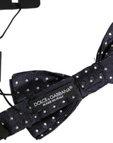 Nœud papillon ajustable Dolce &amp; Gabbana à pois noirs et blancs