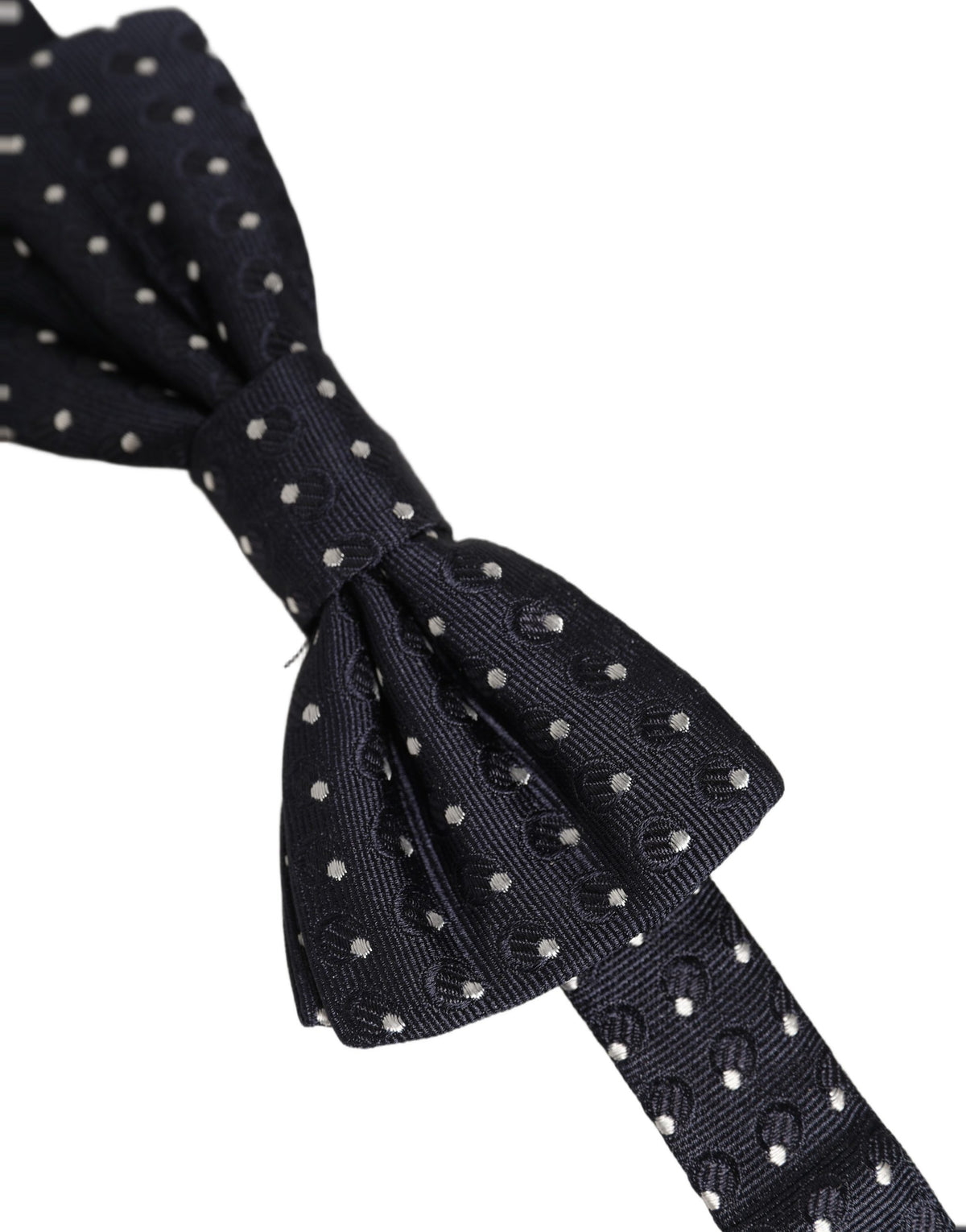 Nœud papillon ajustable Dolce &amp; Gabbana à pois noirs et blancs