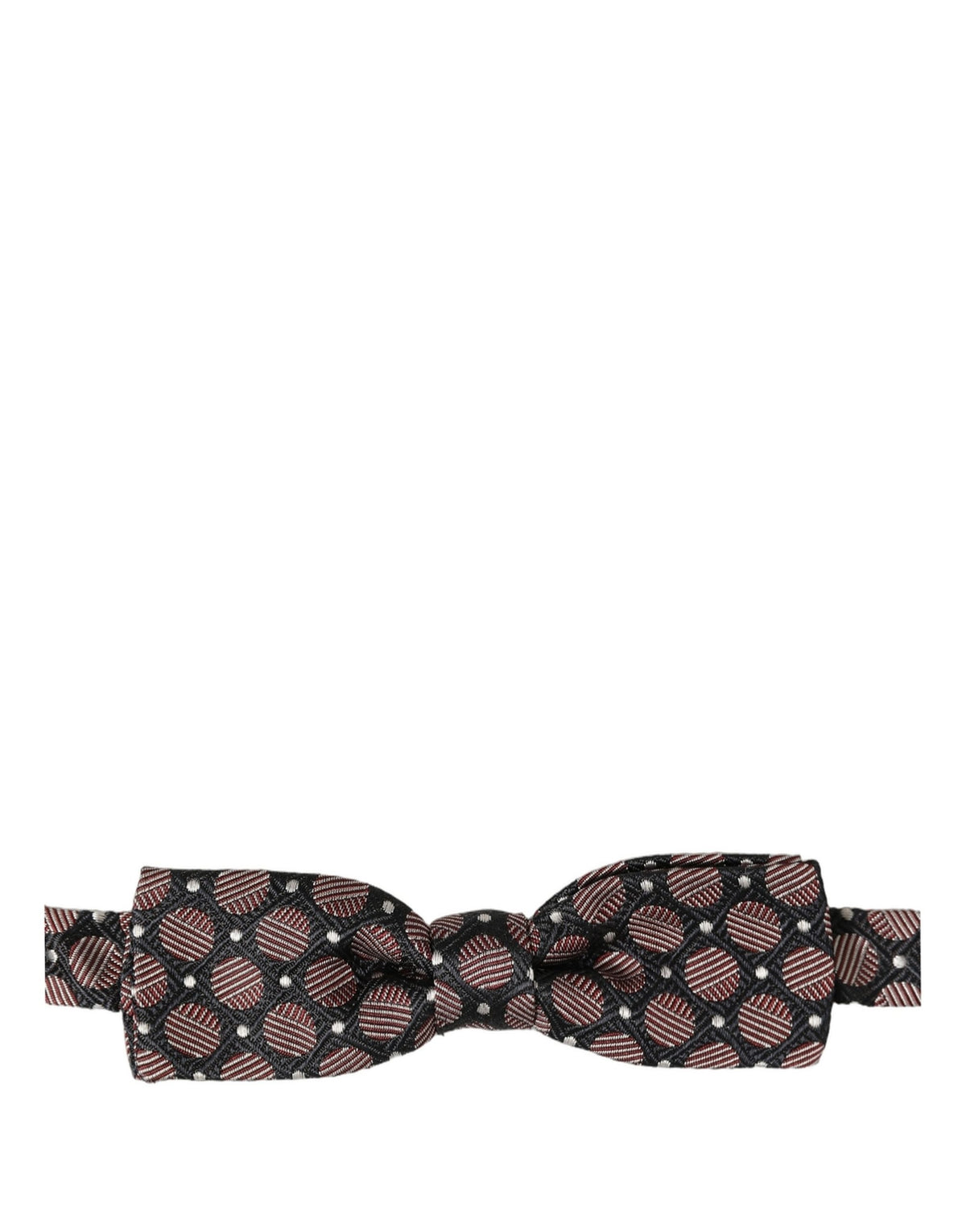 Nœud papillon en soie géométrique multicolore ajustable Dolce & Gabbana