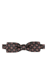 Nœud papillon en soie géométrique multicolore ajustable Dolce & Gabbana