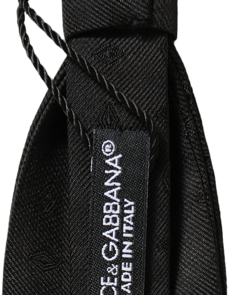 Nœud papillon réglable Dolce & Gabbana Homme Noir 100% Soie