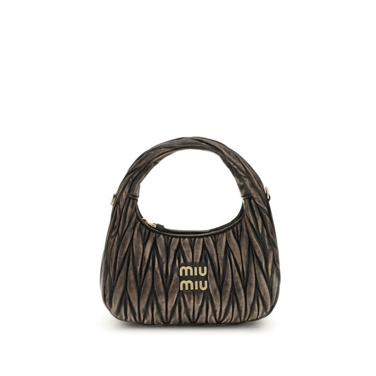 Sac à bandoulière Miu Miu en agneau marron (Ovis Aries Aries)