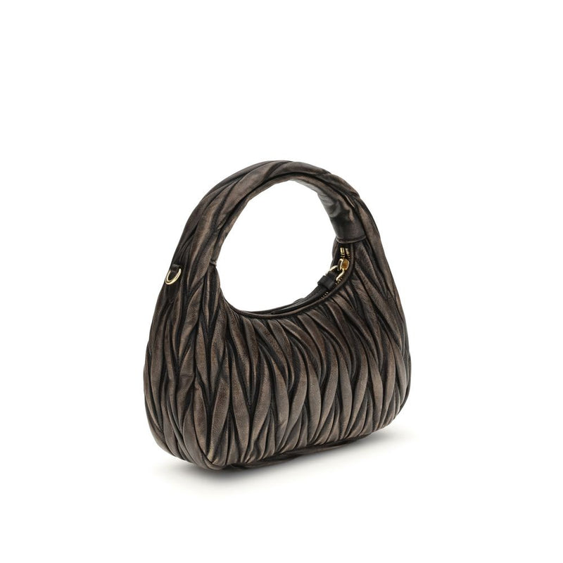 Sac à bandoulière Miu Miu en agneau marron (Ovis Aries Aries)