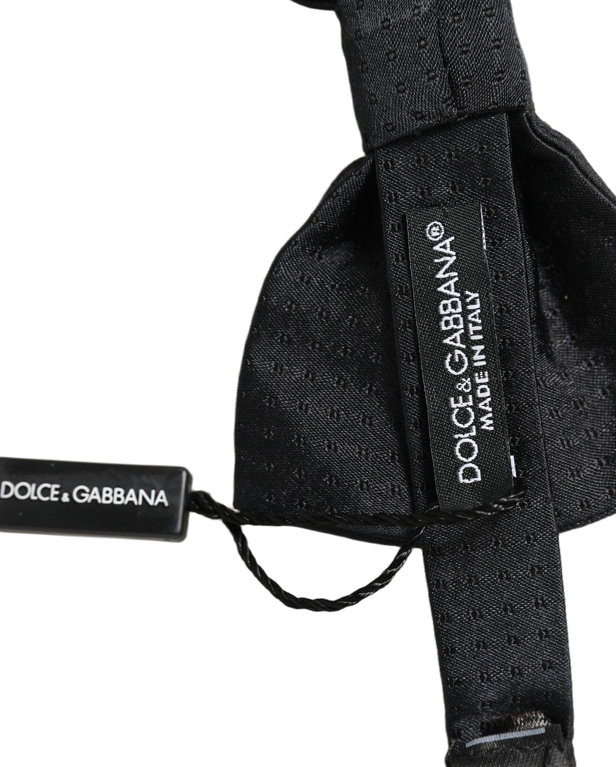Nœud papillon réglable Dolce & Gabbana Homme Noir 100% Soie