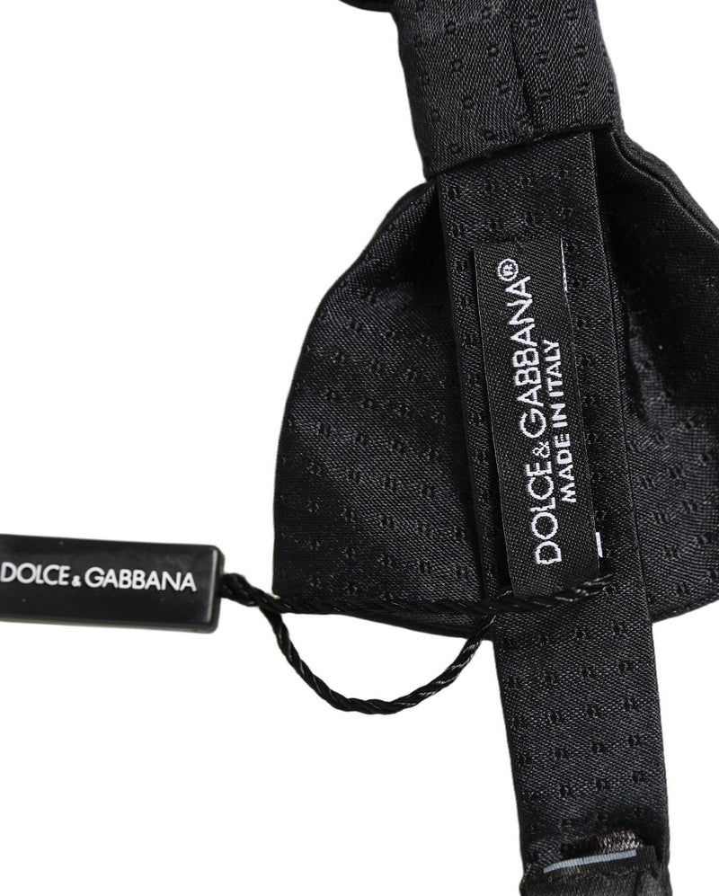 Nœud papillon réglable Dolce & Gabbana Homme Noir 100% Soie