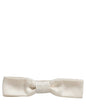 Dolce & Gabbana Men White 100% Silk Adjustable Neck Papillon Bow Tie