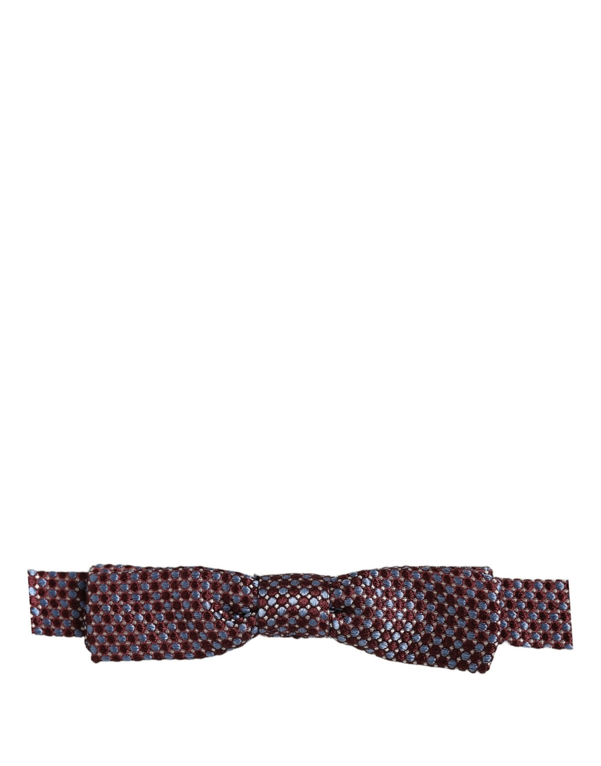Nœud papillon ajustable Dolce & Gabbana bleu bordeaux tissé