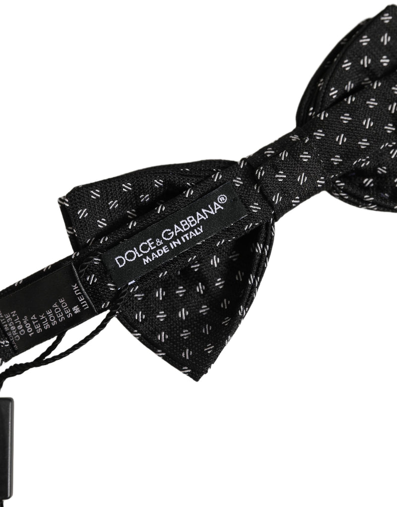 Nœud Papillon Dolce & Gabbana Homme Noir Ajustable à Motifs