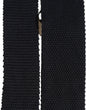 Dolce & Gabbana Men Black 100% Silk Adjustable Men Tied Necktie Tie