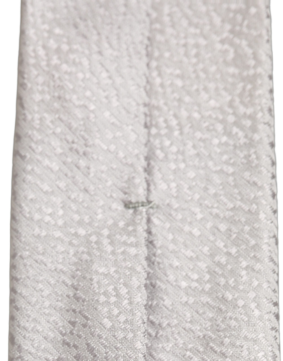 Dolce & Gabbana Homme Cravate Ajustable à Nouer Texturée 100% Soie Grise