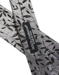 Dolce & Gabbana Men Gray Leaf Pattern Silk Adjustable Tied Necktie Tie