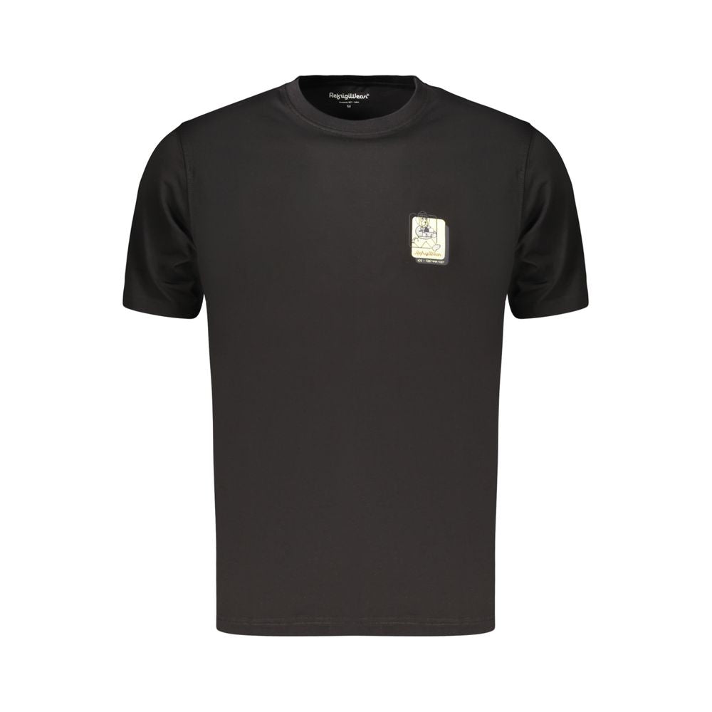 Refrigiwear Black Cotton Men's T-Shirt