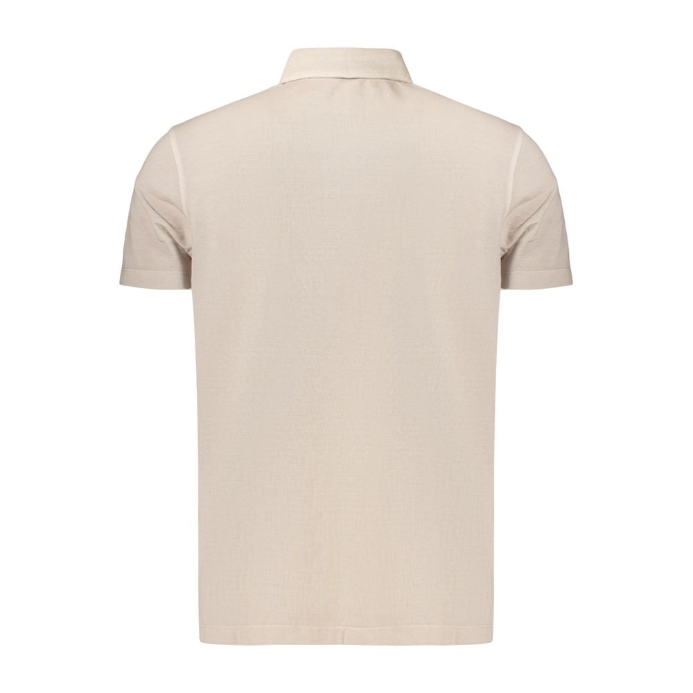 Polo homme Refrigiwear en coton beige