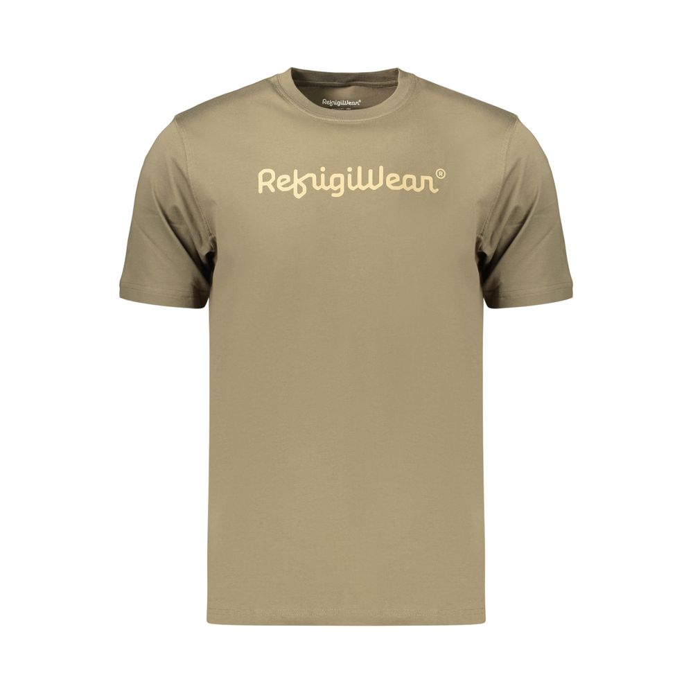 T-shirt homme en coton vert Refrigiwear