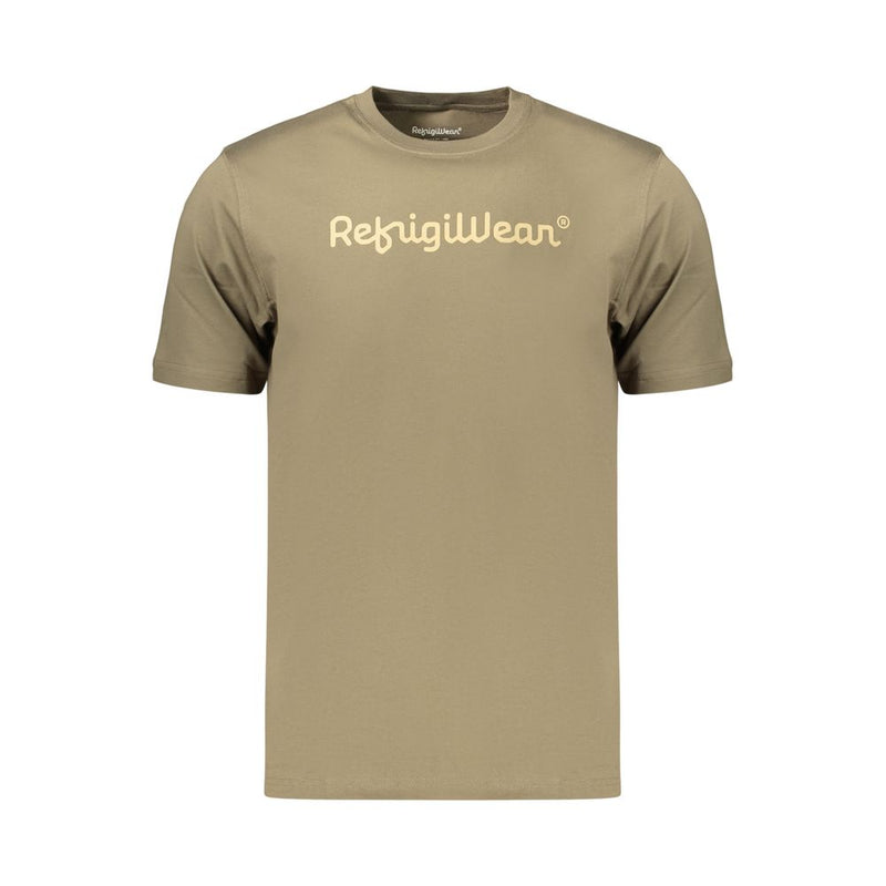 T-shirt homme en coton vert Refrigiwear