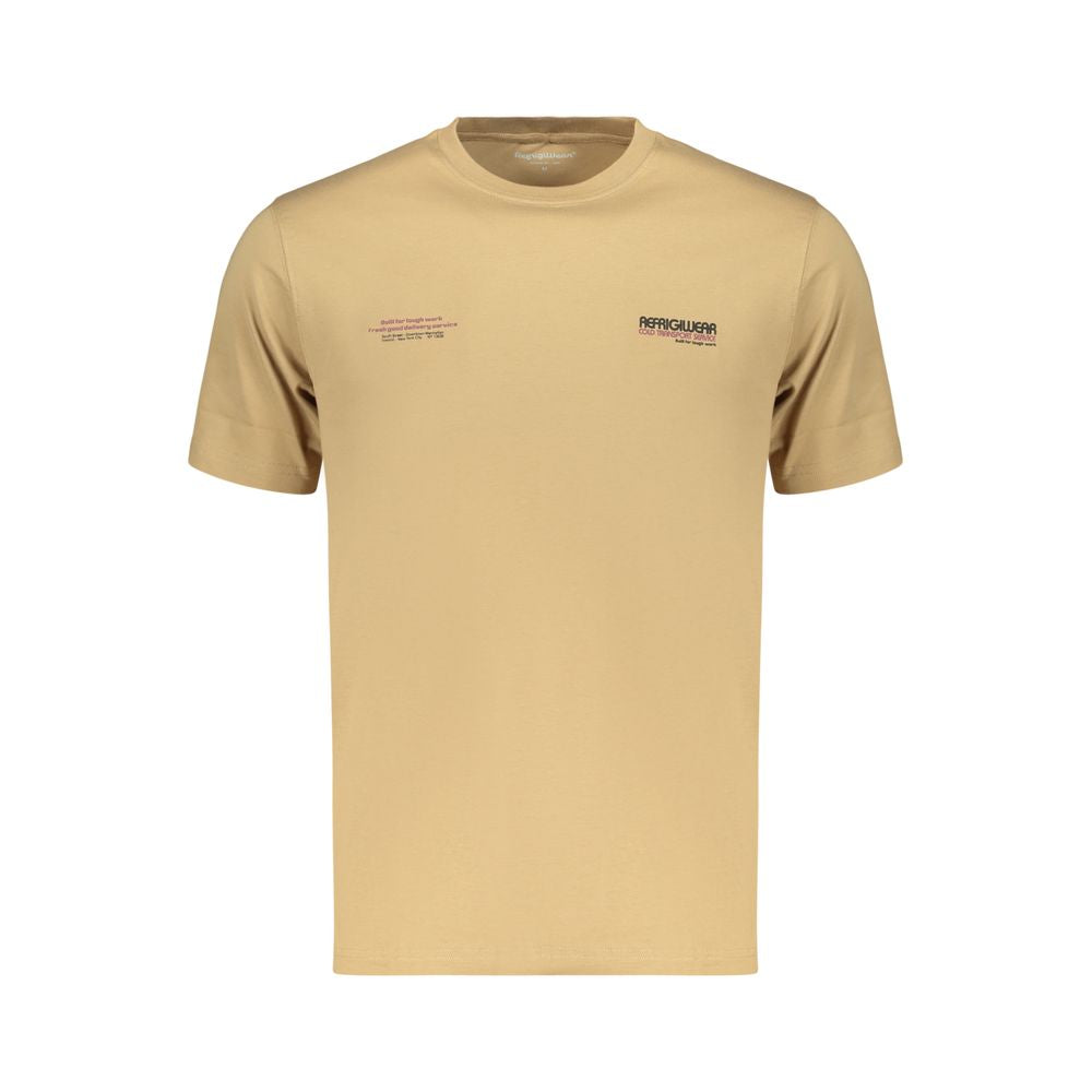 T-shirt marron en coton pour homme Refrigiwear