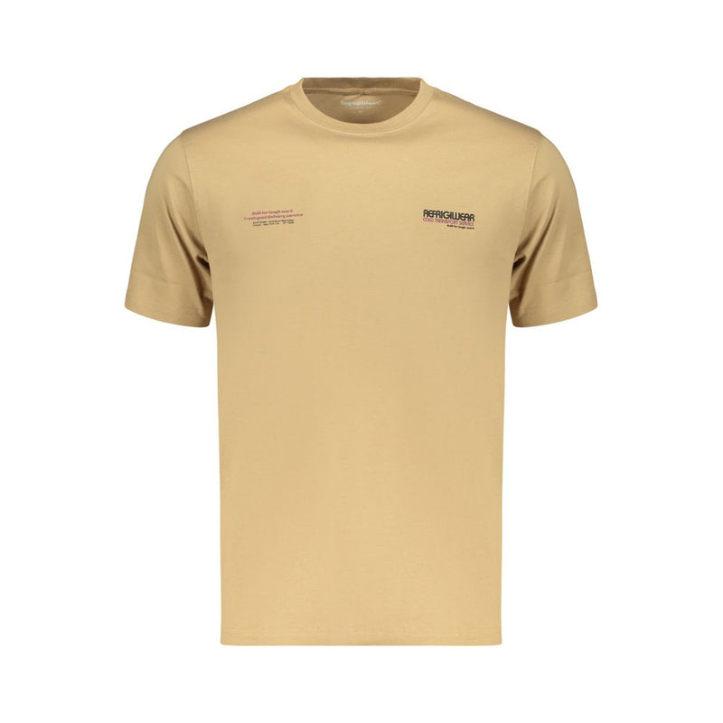 T-shirt marron en coton pour homme Refrigiwear