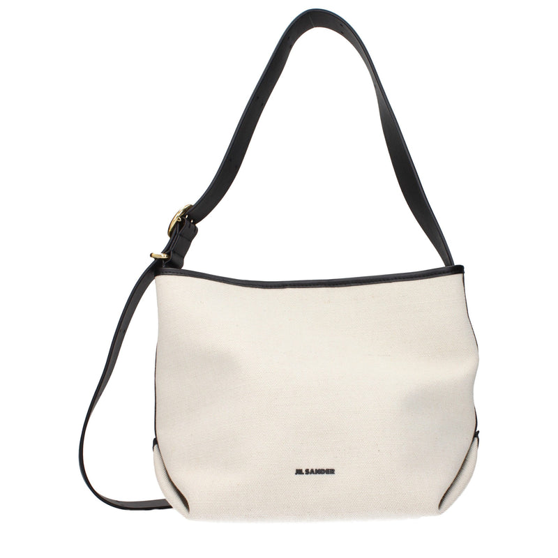 Sac bandoulière Jil Sander en tissu beige