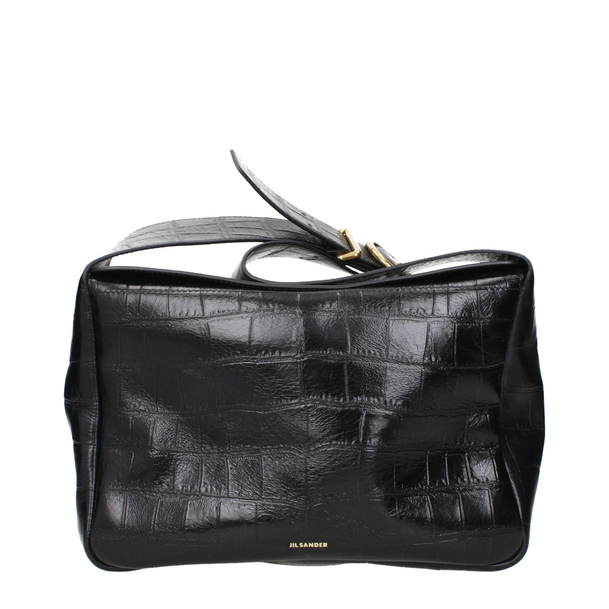 Sac bandoulière Jil Sander en cuir noir