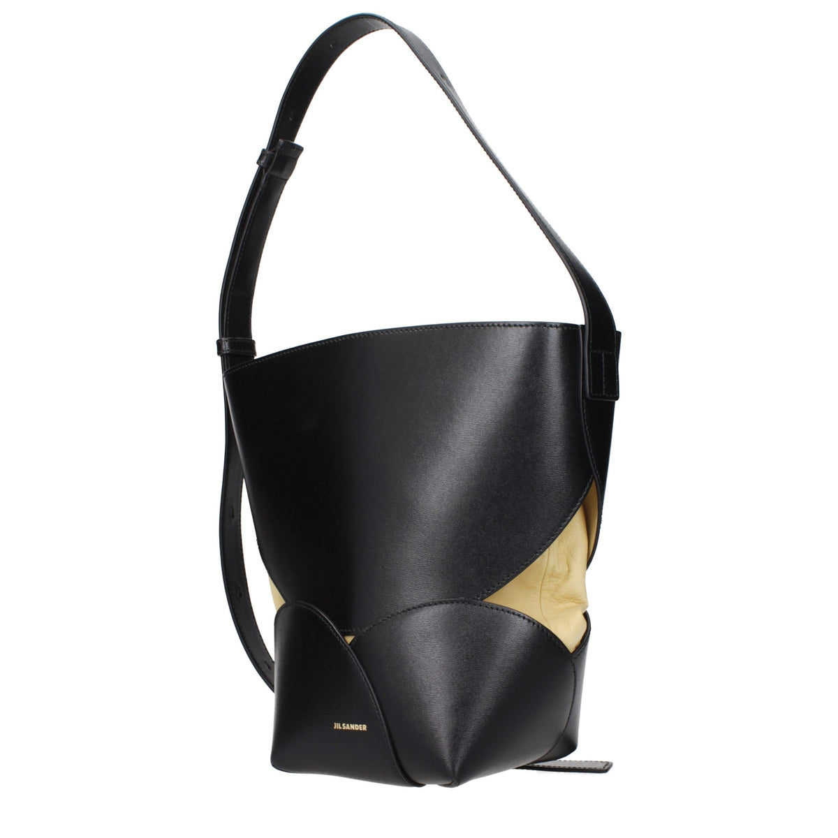 Sac bandoulière Jil Sander en cuir noir