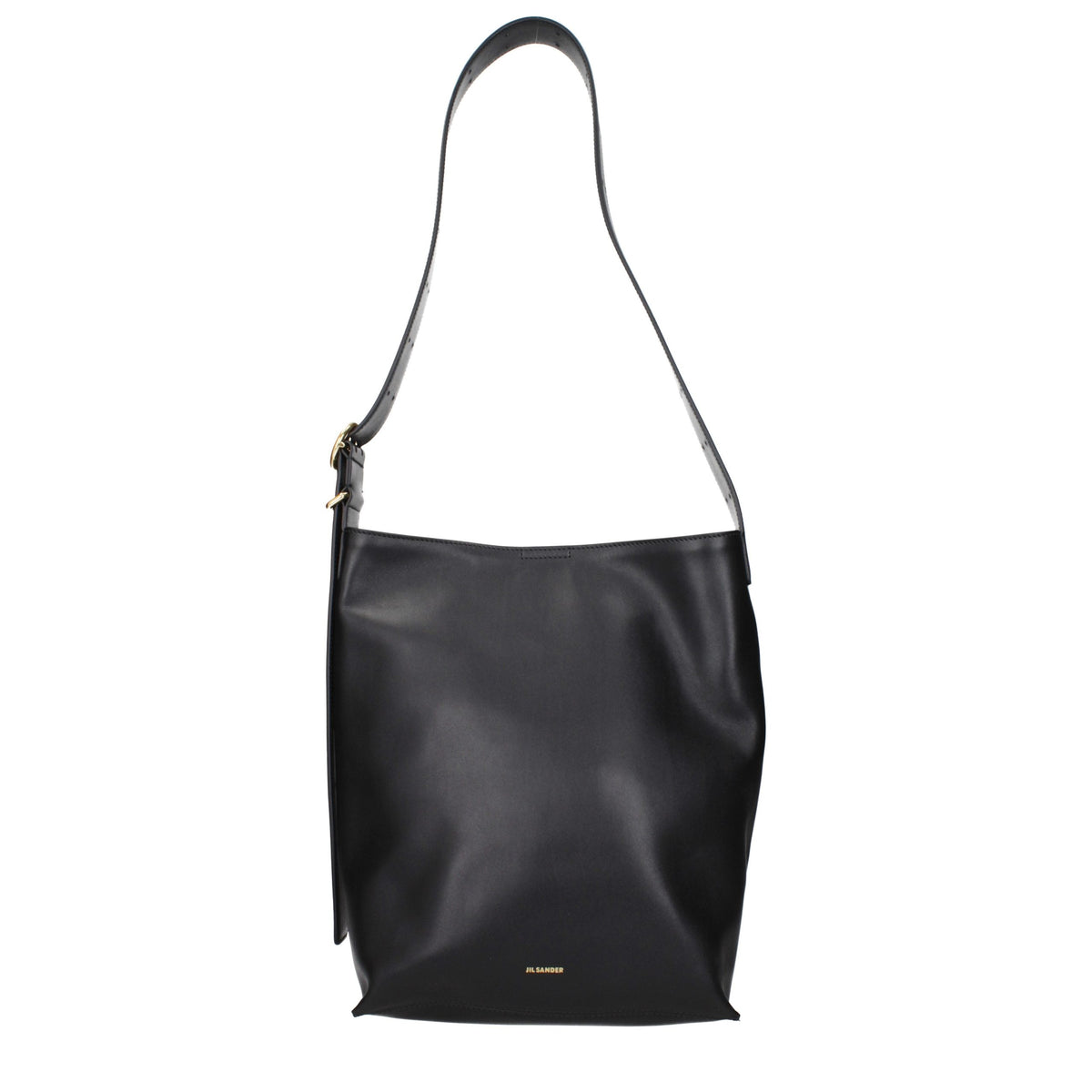 Sac bandoulière Jil Sander en cuir noir