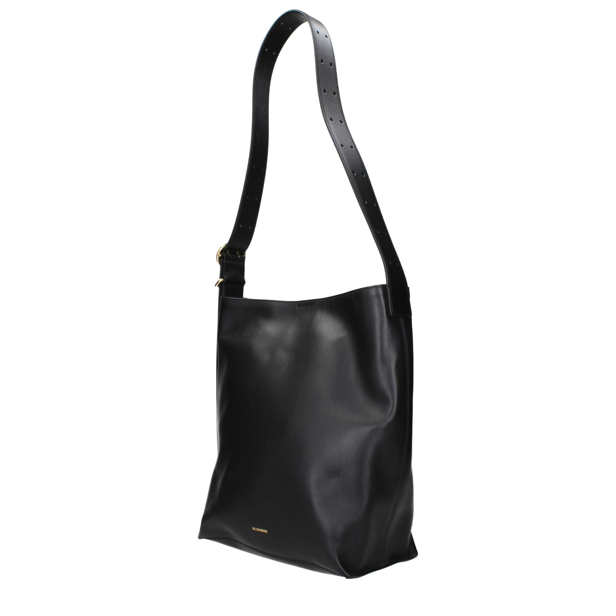 Sac bandoulière Jil Sander en cuir noir
