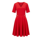 Robe Femme Trussardi Jeans Rouge Polyestere