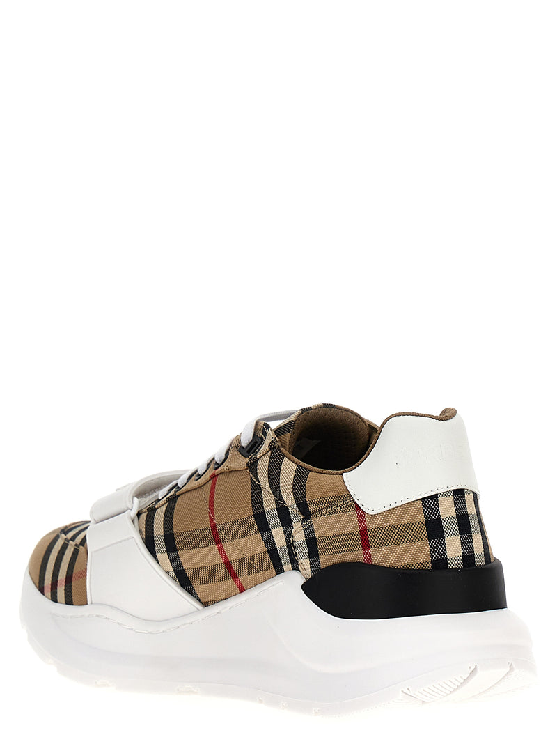 Baskets de sport Burberry en coton beige