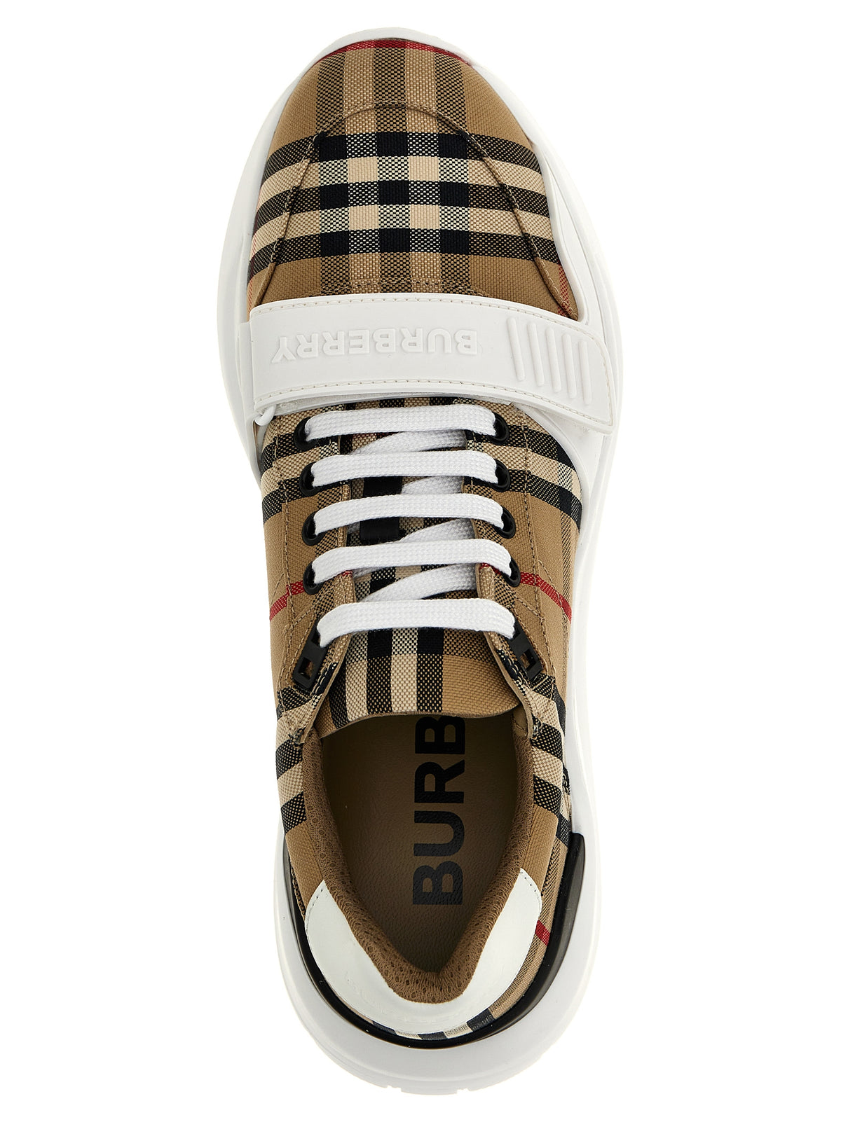 Baskets de sport Burberry en coton beige