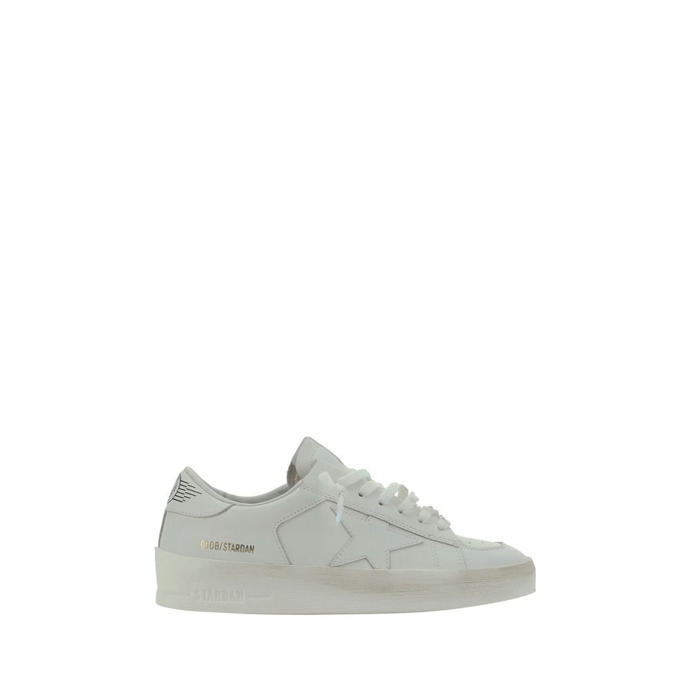 Baskets Golden Goose en chèvre blanc