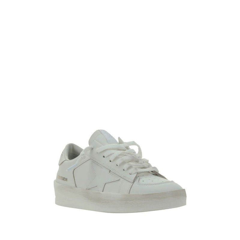Baskets Golden Goose en chèvre blanc