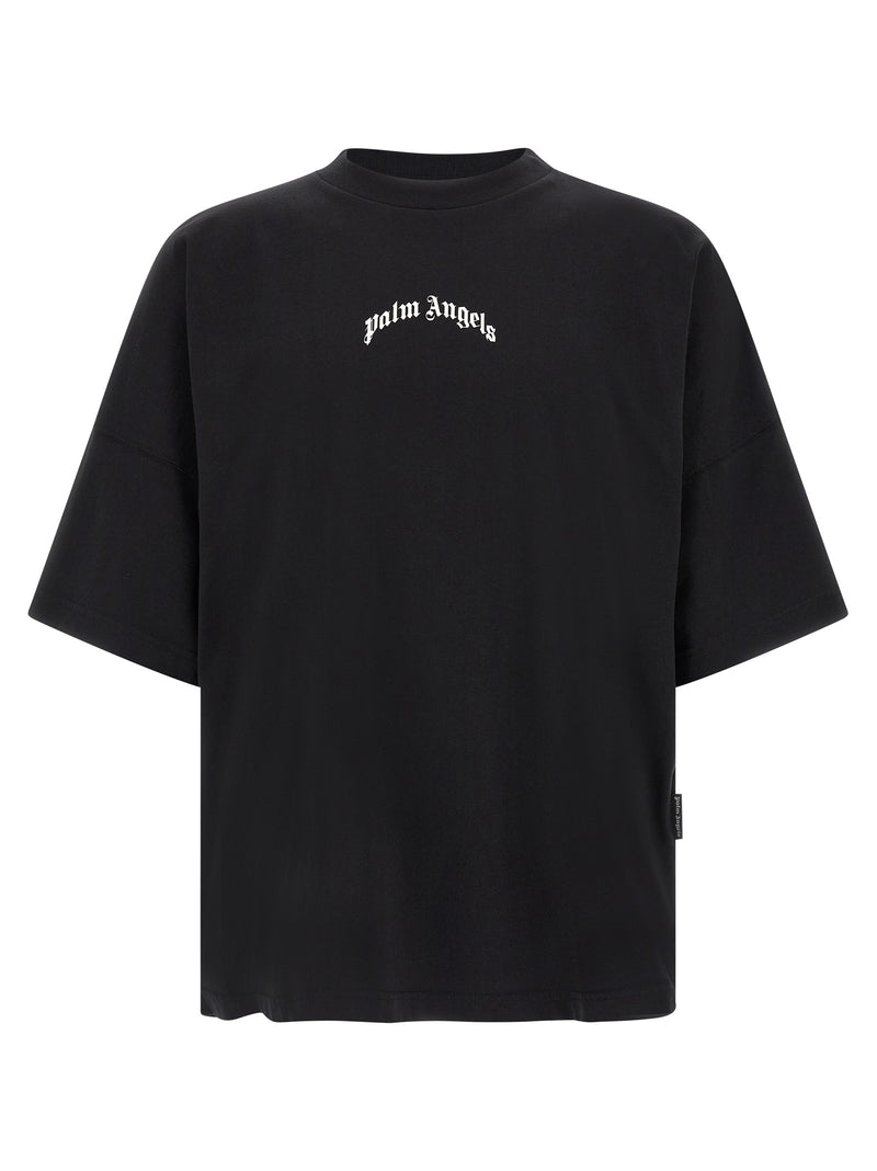 T-shirt bicolore en coton Palm Angels