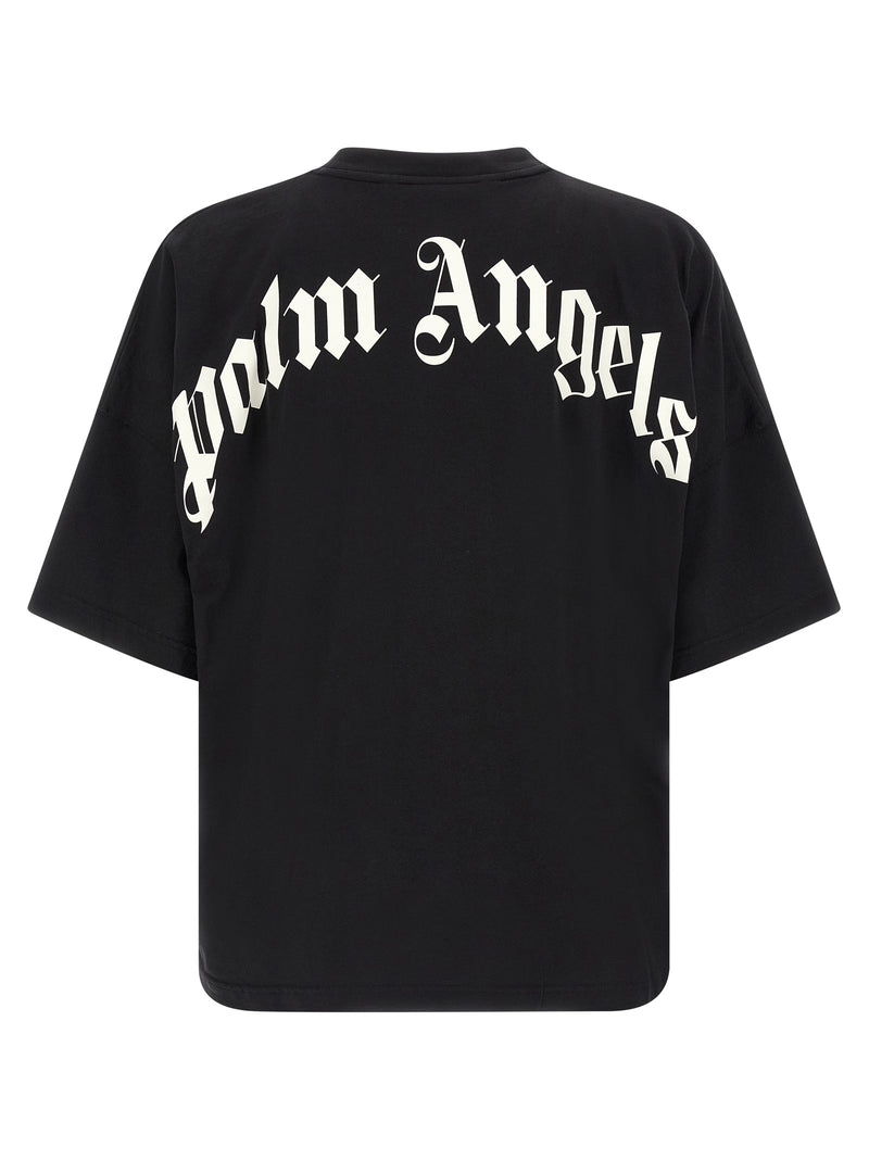 T-shirt bicolore en coton Palm Angels