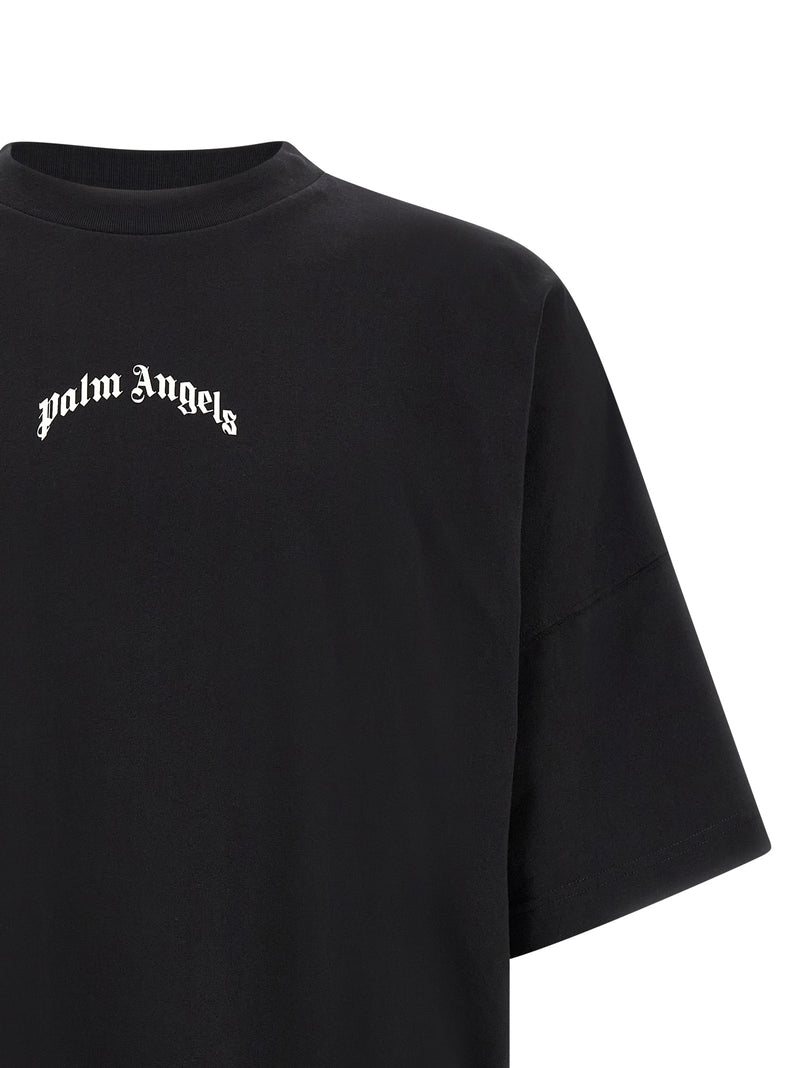 T-shirt bicolore en coton Palm Angels