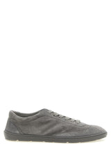 Brunello Cucinelli Gray Calfskin Low Top Sneakers