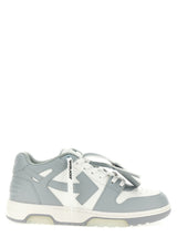 Baskets basses Off-White en cuir de veau gris