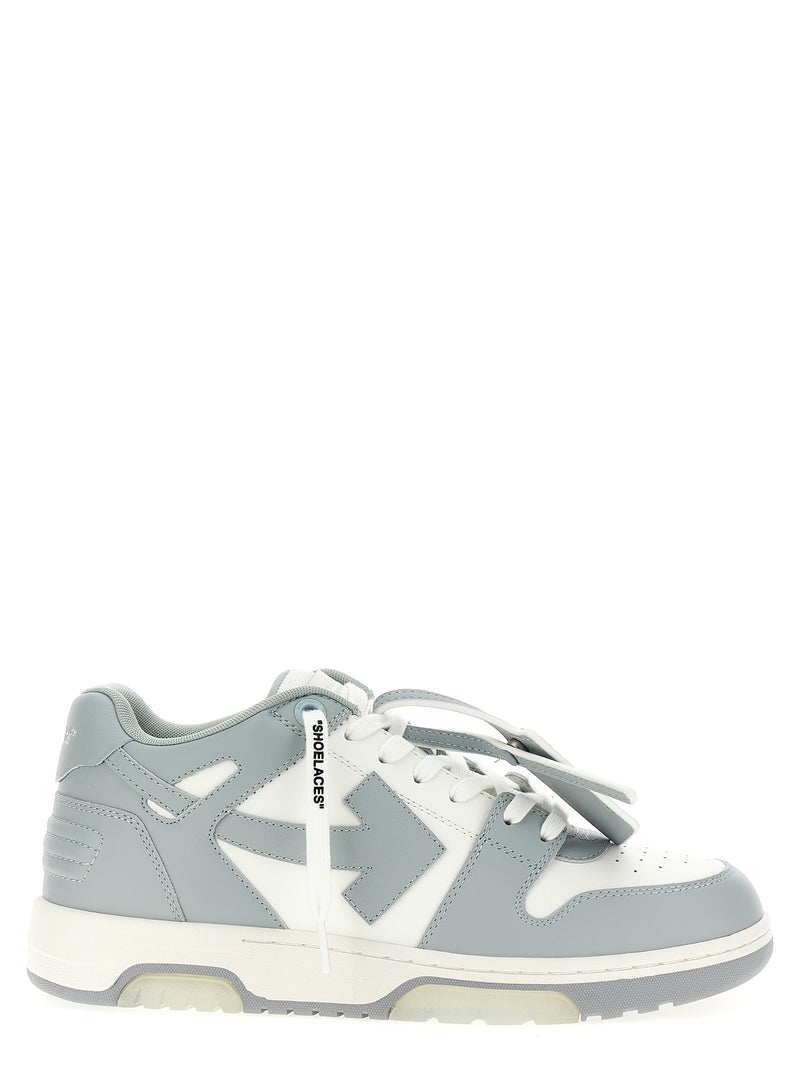 Baskets basses Off-White en cuir de veau gris