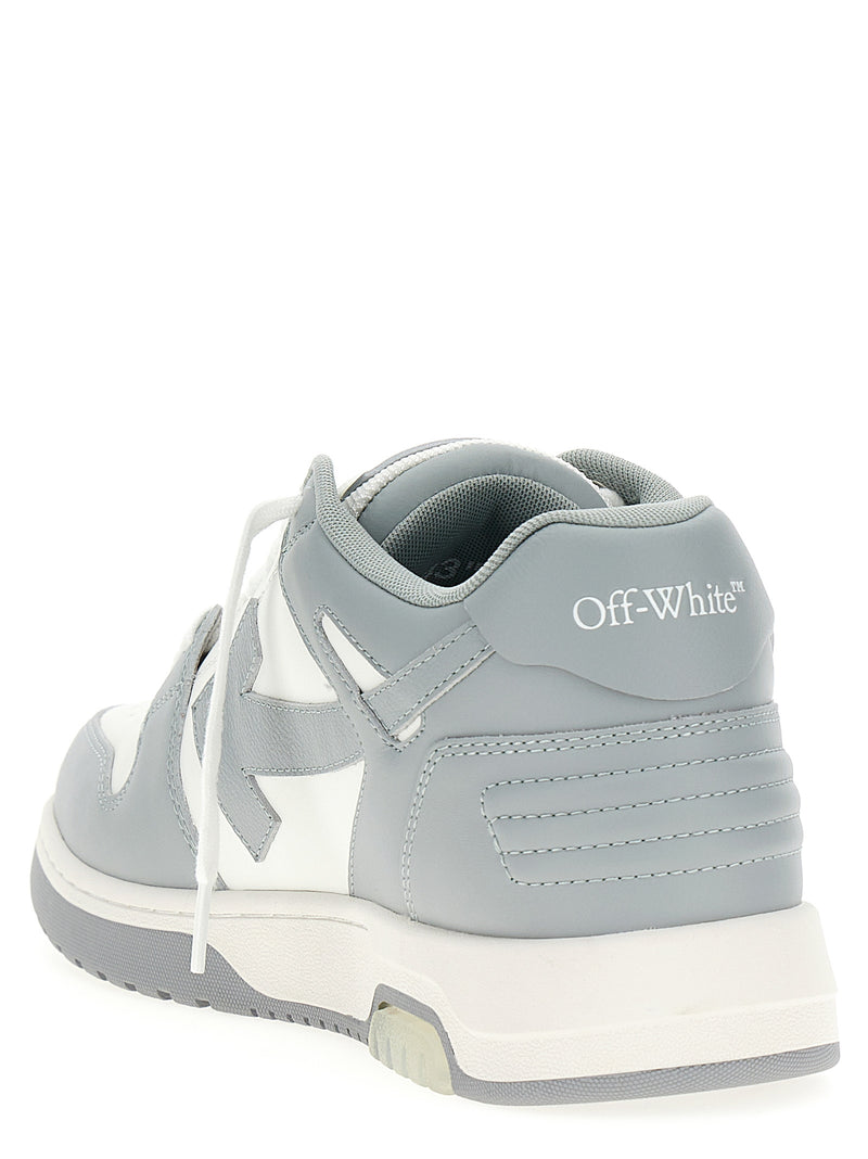 Baskets basses Off-White en cuir de veau gris