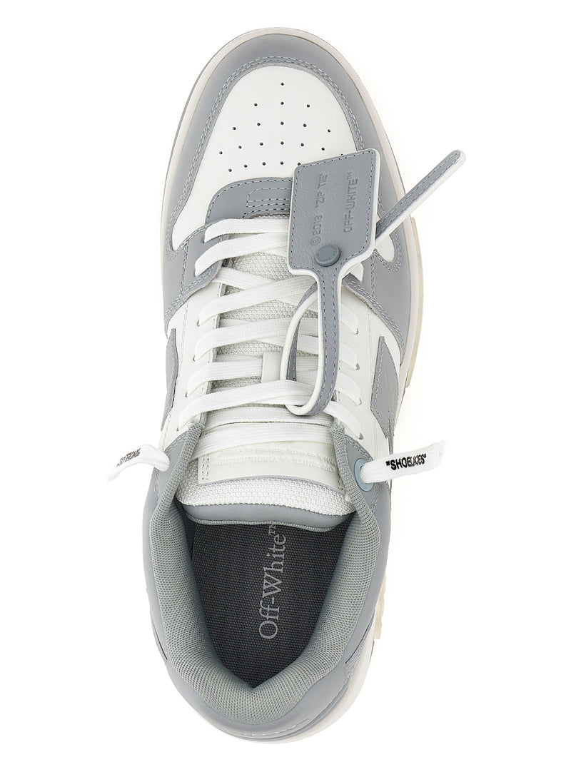 Baskets basses Off-White en cuir de veau gris
