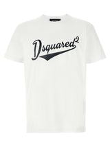 T-shirt en coton blanc Dsquared²