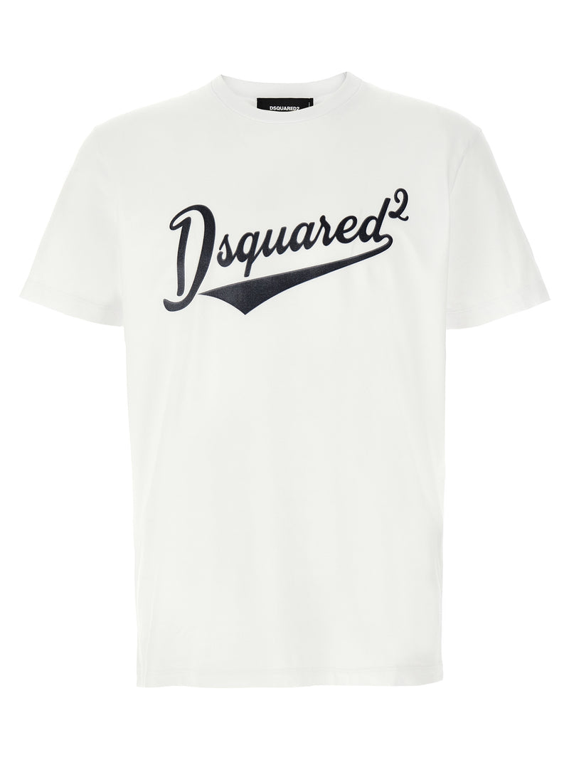T-shirt en coton blanc Dsquared²