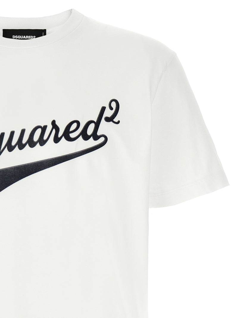 T-shirt en coton blanc Dsquared²